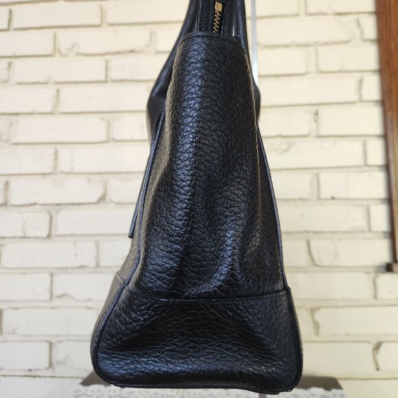 Like New Kate Spade Southport Ave Black Leather Tote Bag Large Purse - Picture 7 of 14